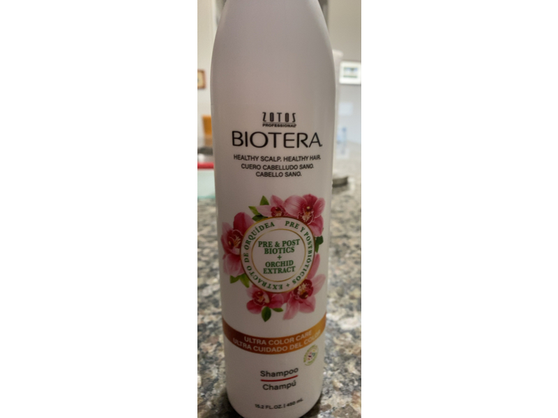 Zotos Biotera Shampoo, Pre & Post Biotics + Orchid Extract, 15.2 fl oz/450 mL