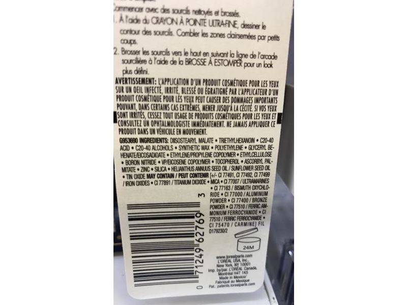 L'Oreal Paris Brow Stylist Definer, Ash Brown, 0.003 fl oz