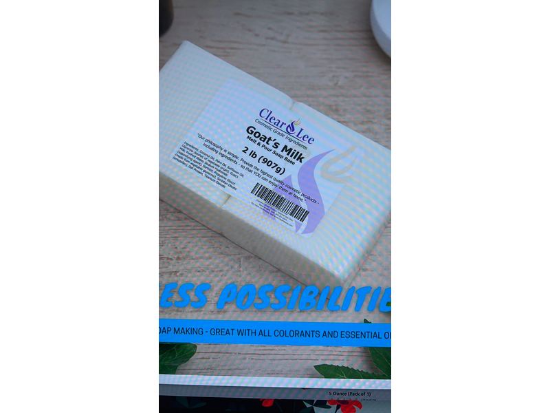 Clear Lee Goat's Milk Melt & Pour Soap Base, 907 g