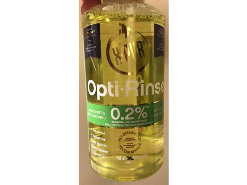 X-Pur Opti-Rinse Plus Anti-Cavities 0.2%, Mint, 500 ml