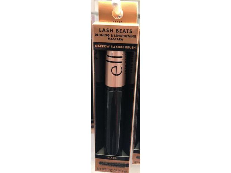 e.l.f. Lash Beats Defining & Lengthening Mascara, Black, 0.32 oz/9.2 g