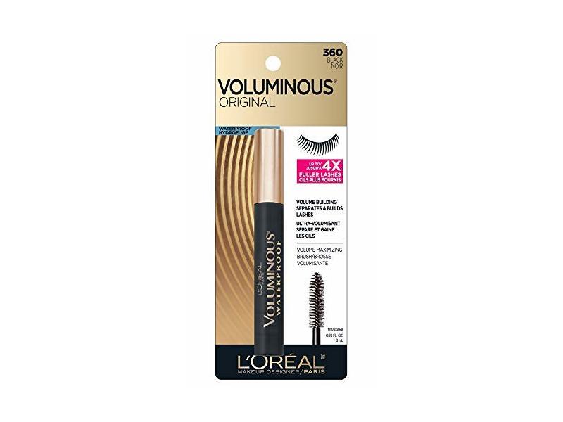 L’Oreal Paris Makeup Voluminous Original Volume Building Waterproof Mascara, Black, 0.28 fl. oz.