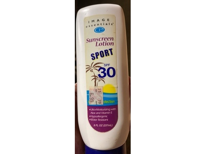 Image Essentials Sport Sunscreen Lotion, SPF 30, 8 fl oz/237 mL