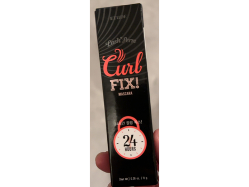Etude Curl Fix Mascara, Black, 0.28 oz/8 g