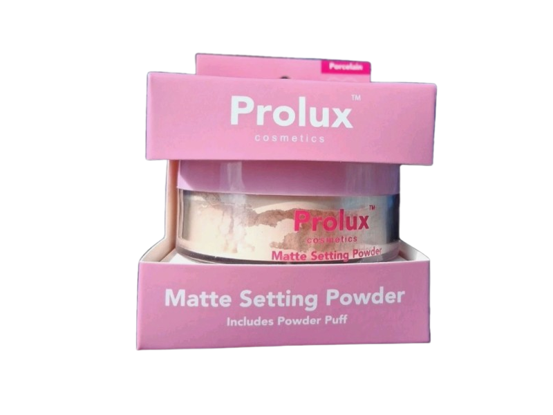 Prolux Cosmetics Matte Setting Powder, Porcelain, 0.35 oz/10 g
