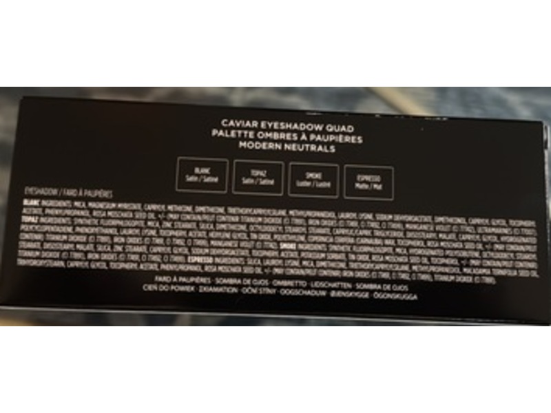 Laura Mercier Caviar Eyeshadow Quad, Modern Neutrals, 0.21 oz/6 g