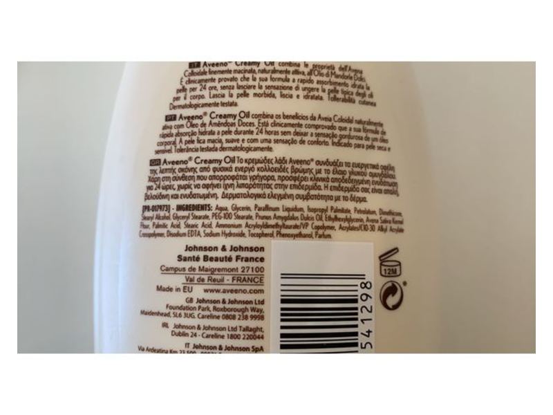 Aveeno Active Naturals Daily Moisturising Creamy Oil, 300 mL