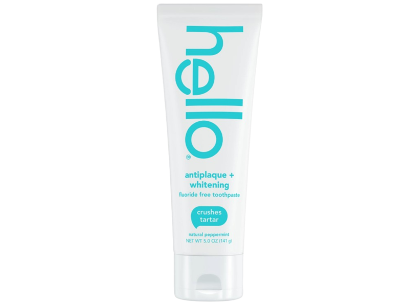 Hello Fluoride Free Toothpaste, Antiplaque + Whitening, Natural Peppermint, 5.0 oz/141 g