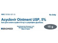 Acyclovir Ointment 5%, 15 g, Xiromed (Rx) - Image 2