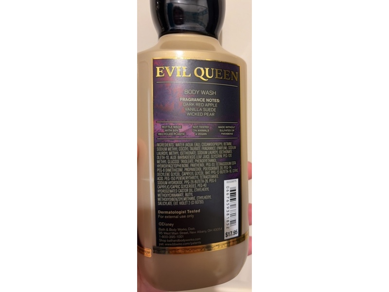Bath & Body Works x Disney Villains Body Wash, Evil Queen, 10 fl oz/295 mL