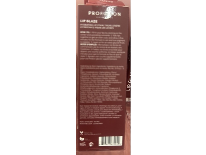 Profusion Cosmetics Lip Glaze Hydrating Lip Stain, Blackberry Glaze, 0.1 fl oz/3 mL