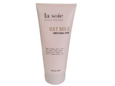 La Soie Clinical Skincare Gentle Facial Scrub, Oat Milk, 6.76 fl oz/200 mL