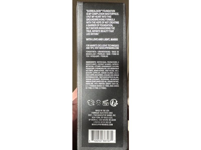 Makeup By Mario Surrealskin Foundation, 4.5N, 1 fl oz/30 mL