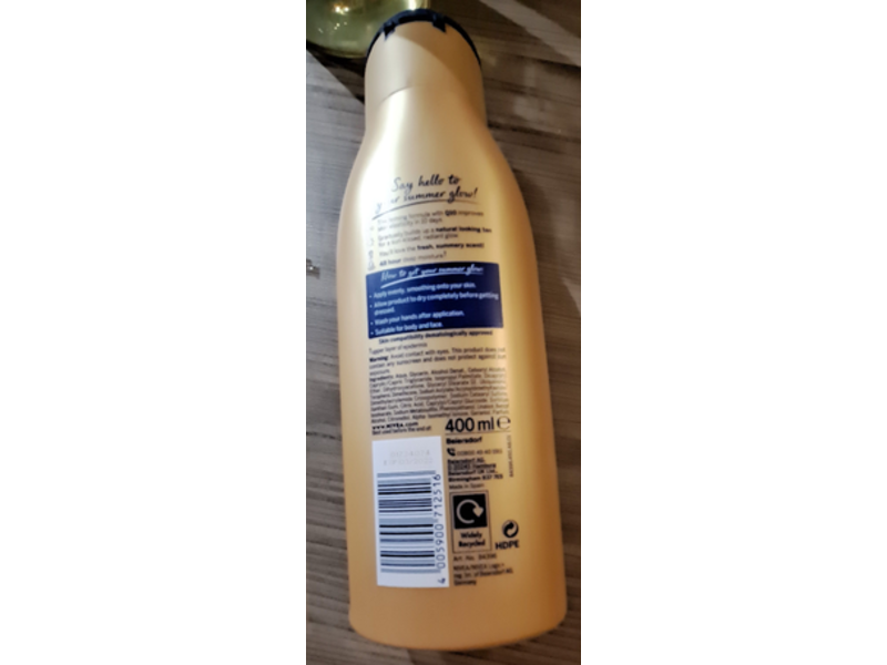 Nivea Gradual Tan Moisturiser, Fair To Medium Skin, 400 mL