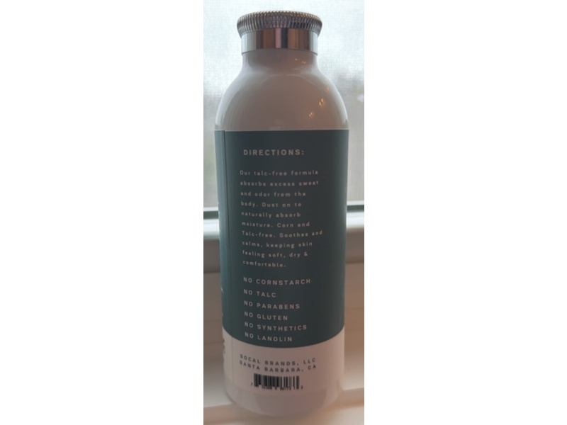 Socal Suds & Company Body Powder, Unscented, 4 oz