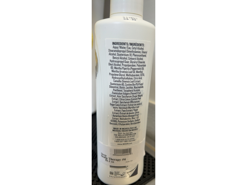 Nioxin 4 Scalp Therapy Conditioner, 10.1 fl oz/300 mL
