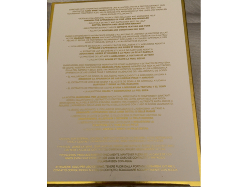 Borghese Deep Hydration Hand Sheet Mask, 0.5 fl oz/15 mL, Pair Of 3