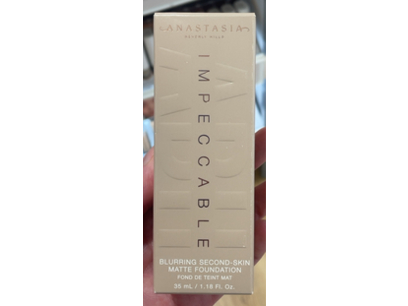 Anastasia Beverly Hills Impeccable Blurring Second Skin Matte Foundation, 2W, 1.18 fl oz/35 mL