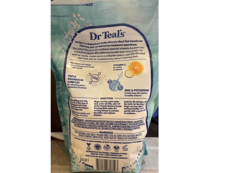 Dr Teal's Skin Renewal Vitamin Restore Blended Salt Soak, 1.02 kg