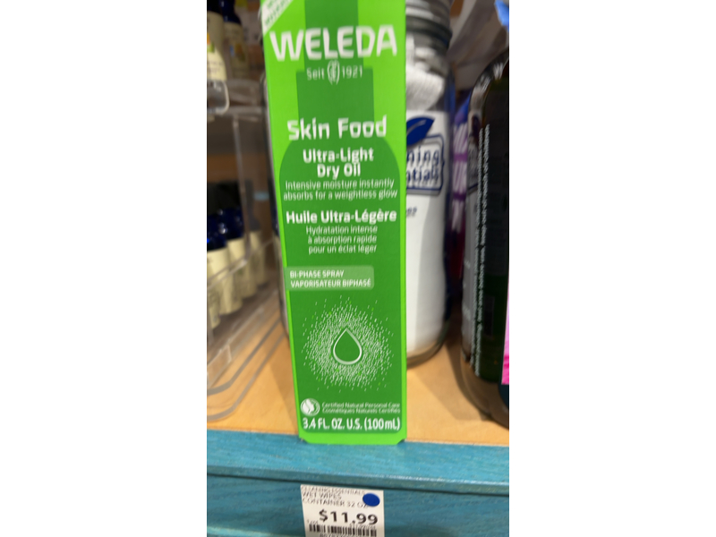 Weleda Skin Food Ultra-Light Dry Oil, 100 mL