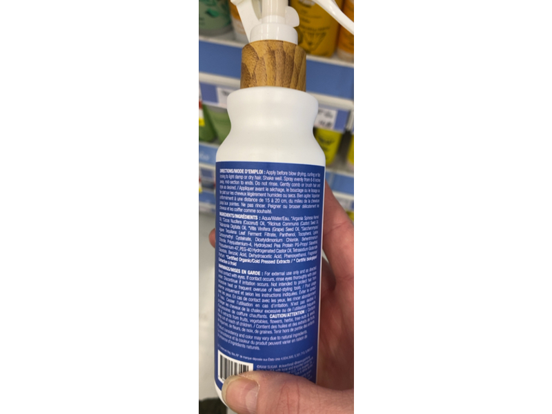 Raw Sugar Multi Miracle Leave In Conditioner & Heat Protectant, Coconut Milk + Blue Agave, 6 fl oz/177 mL