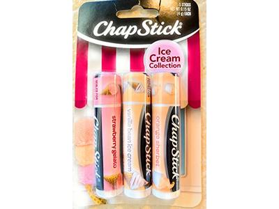 Chapstick Ice Cream Collection Lip Balm, 3 Pack