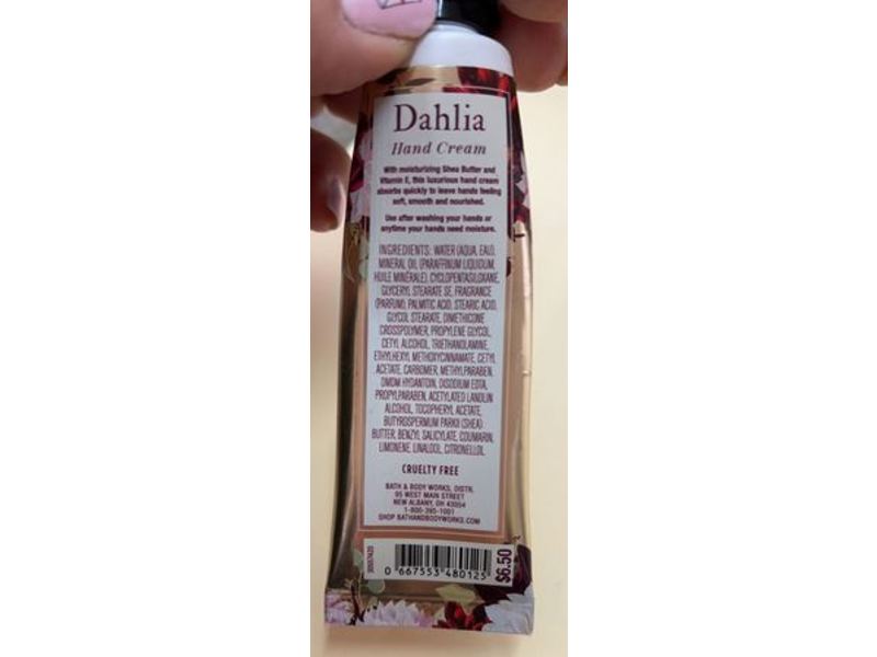 Bath & Body Works Dahlia Hand Cream, Shea Butter, 1 fl oz/29 mL