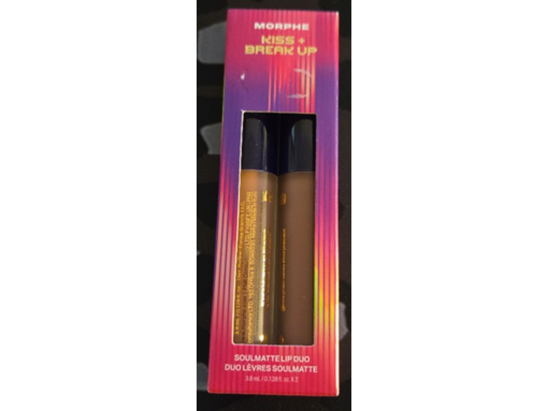 Morphe Kiss + Break Up Soulmatte Lip Duo, 0.128 fl oz/3.8 mL
