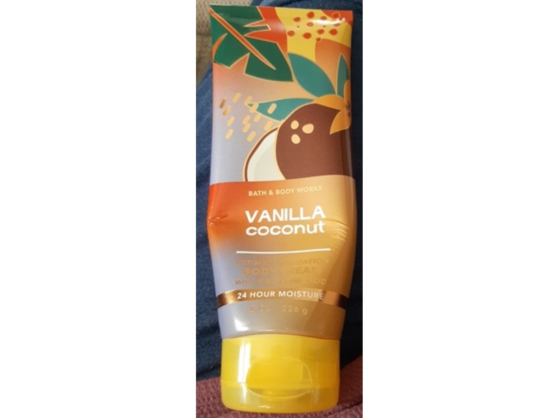 Bath & Body Works Body Cream, Vanilla Coconut, 8 oz/226 g, Pack Of 2