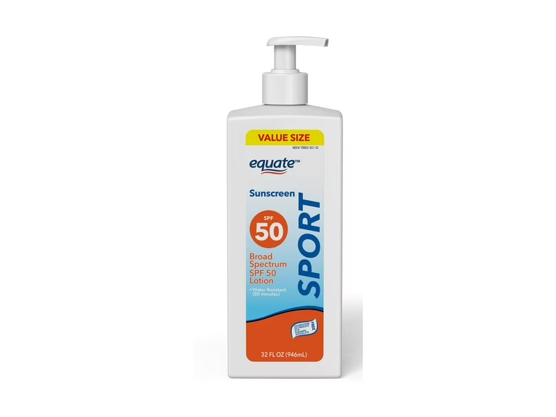 Equate Sport Sunscreen, SPF 50, 32 fl oz/946 mL