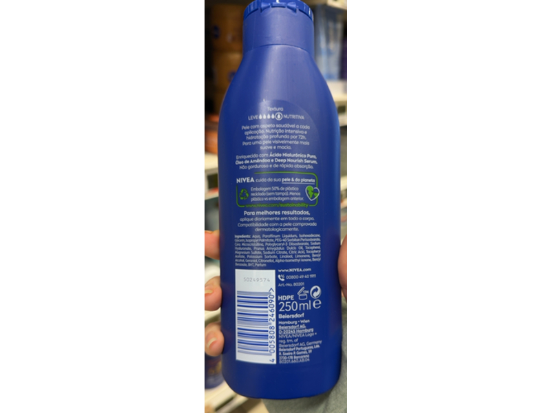 Nivea Nutritivo Body Milk, 250 mL