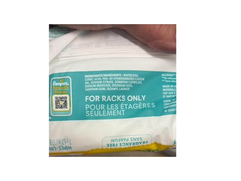 Pampers Sensitive Wipes, 56 Count
