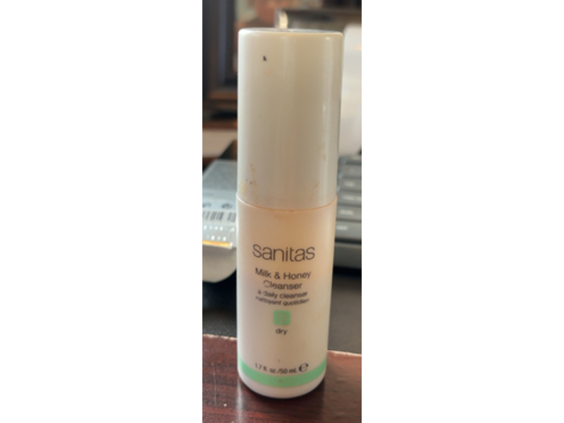 Sanitas Milk & Honey Cleanser, 1.7 fl oz/50 mL
