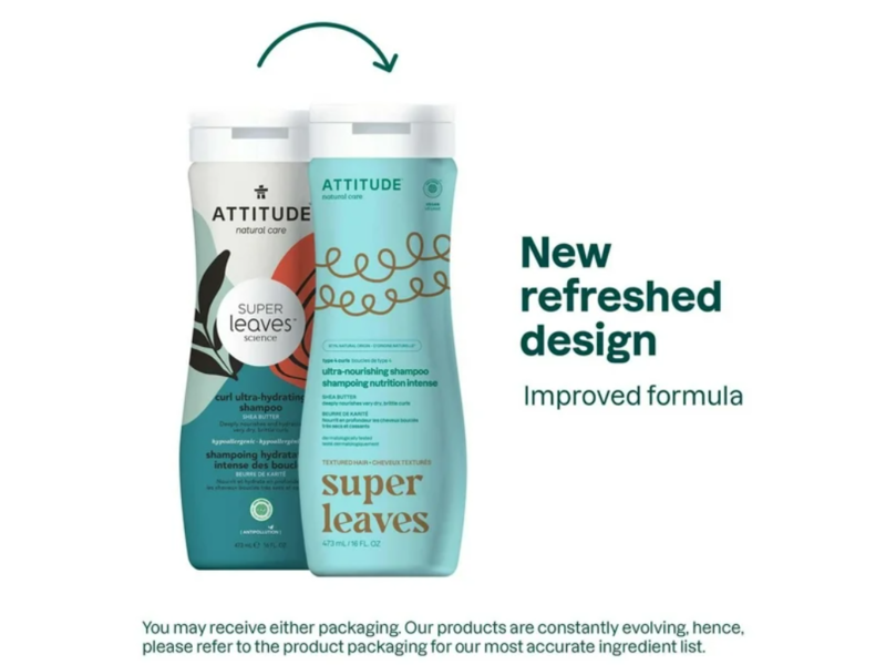 Attitude Curl Ultra Hydrating Shampoo, Shea Butter, 16 fl oz/473 mL