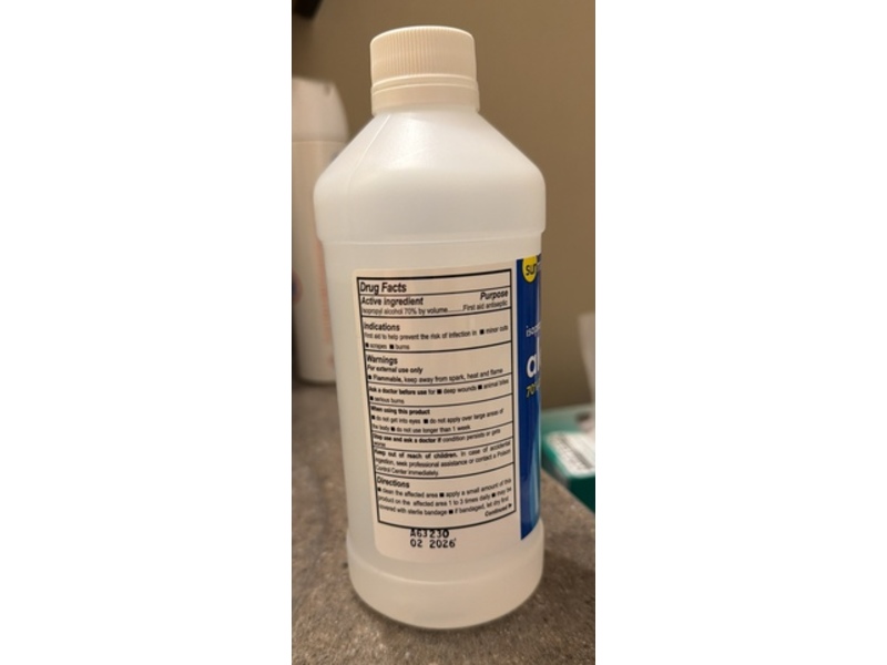 Sunmark Isopropyl Rubbing Antiseptic Solution, 16 fl oz/473 mL