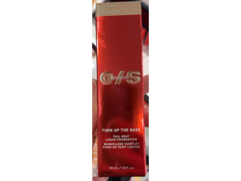 One/Size Beauty Turn Up The Base Full Beat Liquid Foundation, Fair 15 R, 1.0 fl oz/30 mL