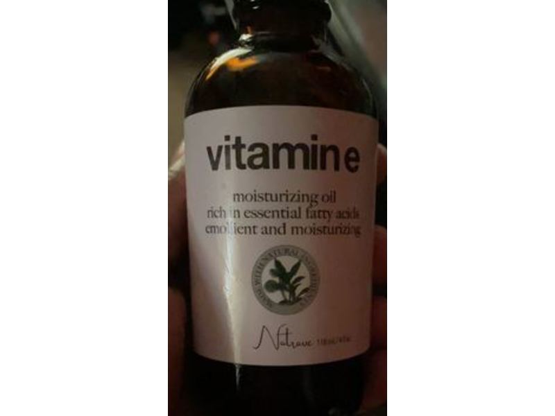 Natrave Vitamin E Moisturizing Oil, 4 fl oz/118 mL