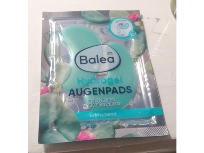 Dm Balea Eye Pads Hydrogel Cactus Water, 2 Pairs