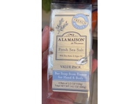 A La Maison de Provence Body & Hand Soap, Fresh Sea Salt, 3.5 oz/100 g, 12 Count - Image 3