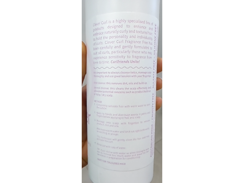 Clever Curl Cleanser, 15.2 fl oz/450 mL