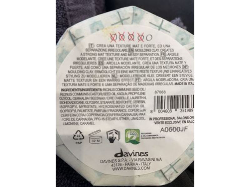 Davines This Is A Strong Moulding Clay, 2.75 oz/75 ml