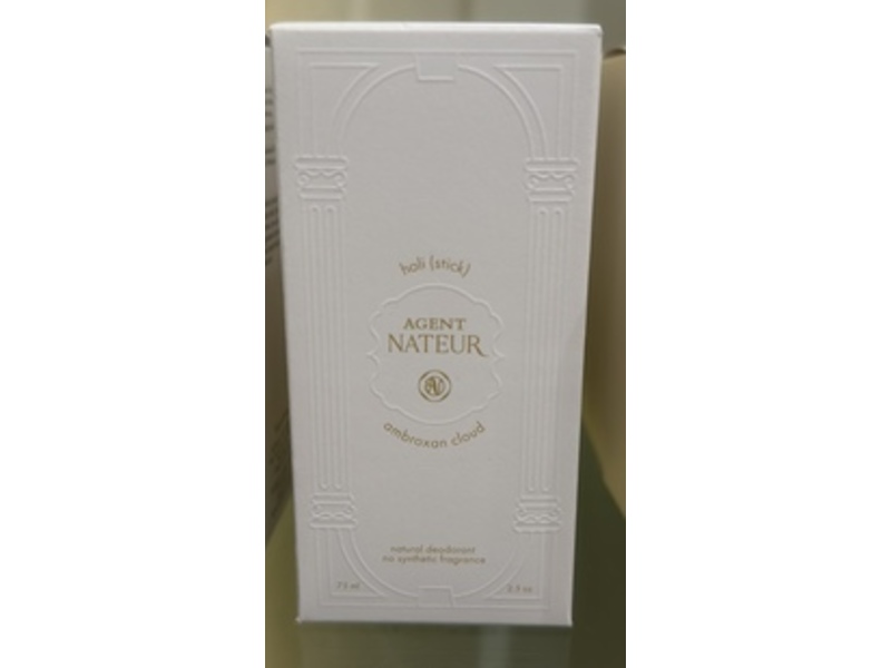 Agent Nateur Holi Natural Deodorant, Ambroxan Cloud, 2.5 oz/75 mL