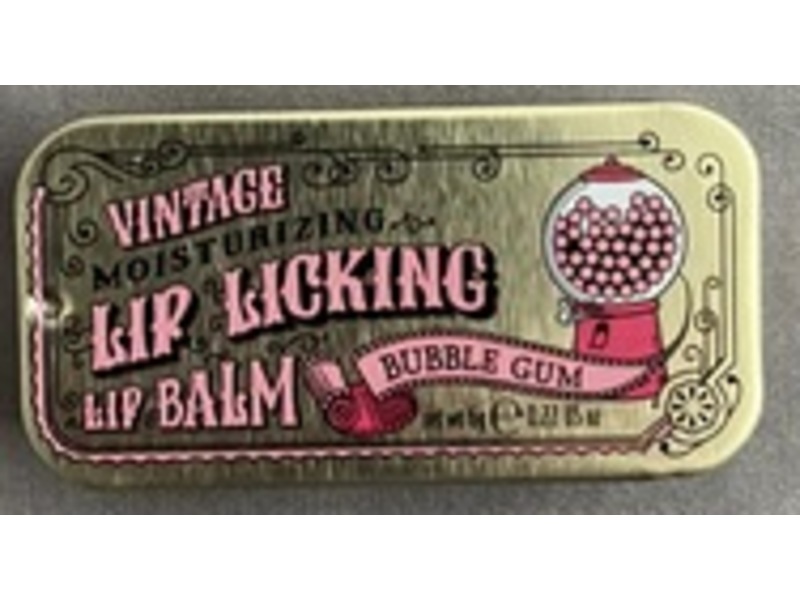 Tinte Cosmetics Vintage Moisturizing Lip Licking Lip Balm, Bubble Gum, 0.22 oz/6 g