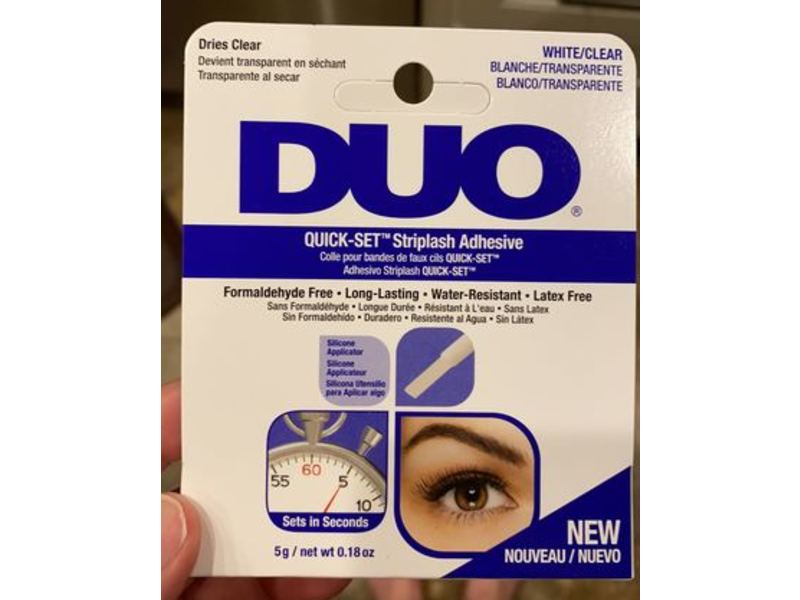 Duo Quick-Set Striplash Adhesive, White/Clear, 0.18 oz/5 g