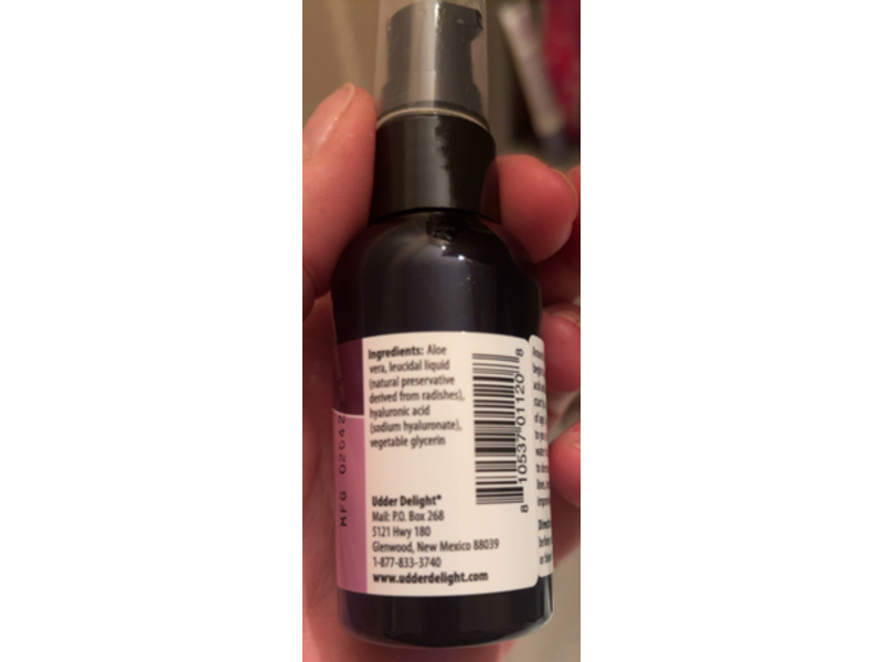 Udder Delight Reddu Natural Skin Care Serum, Hyaluronic Acid, 2 fl oz/60 mL