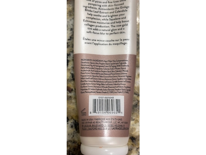 Laura Geller Spackle Skin Perfecting Primer, Original Ethereal Rose Glow, 2 fl oz/59 mL