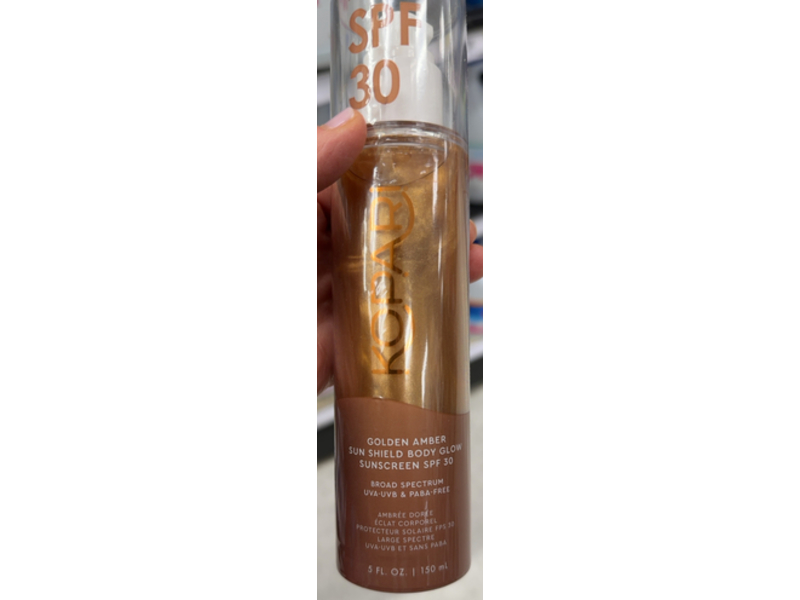 Kopari Sun Shield Body Glow, SPF 30, Golden Amber, 5 fl oz/150 mL
