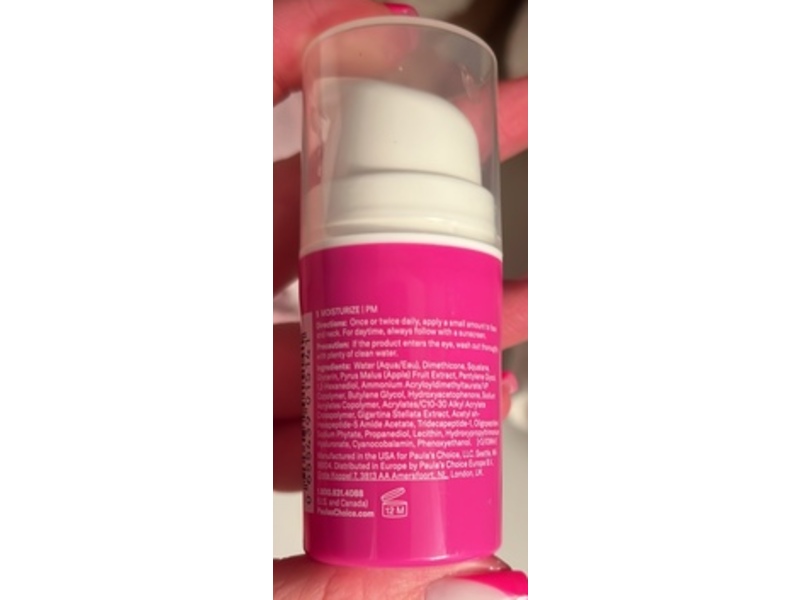 Peptide Paula's Choice Pro-Collagen Peptide Pluming Moisturizer, 0.5 fl oz/15 mL