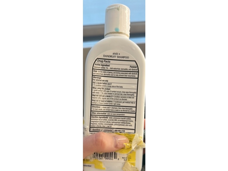 Rugby Anti-Dandruff Shampoo, Selenium Sulfide 1%, 1 fl oz/207 mL