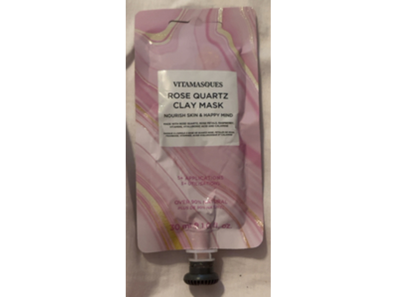 Vitamasques Clay Mask, Rose Quartz, 1.0 fl oz/30 mL, 5+Applications